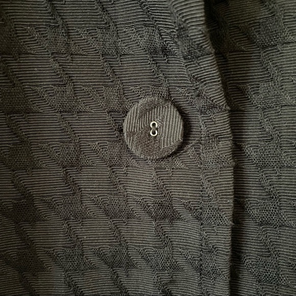 Linea by Louis Dell’Olio Black Houndstooth Texture Jacket - Picture 8 of 10
